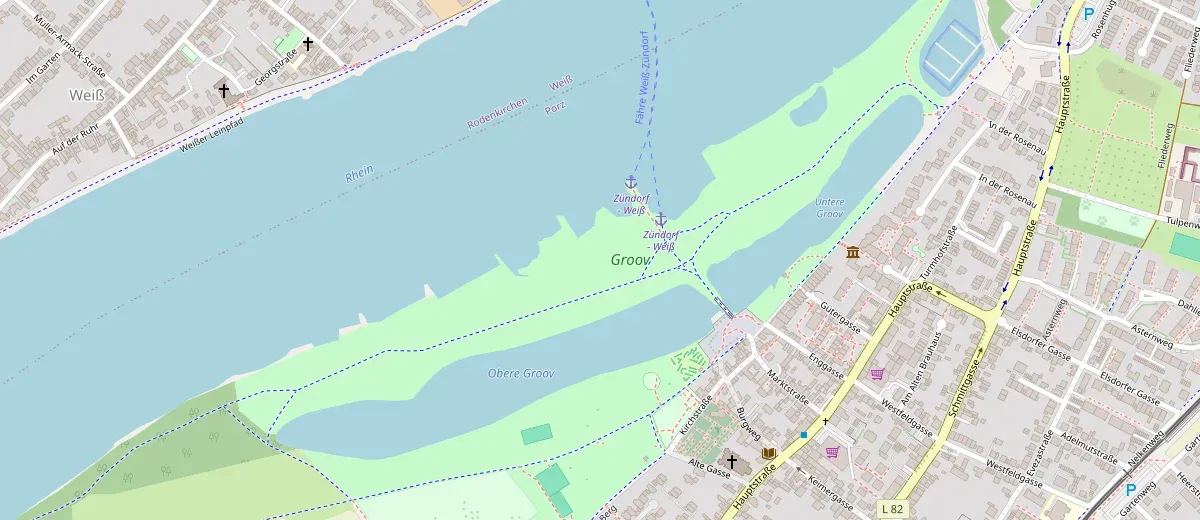 Lage von Groov in Zündorf auf der Karte